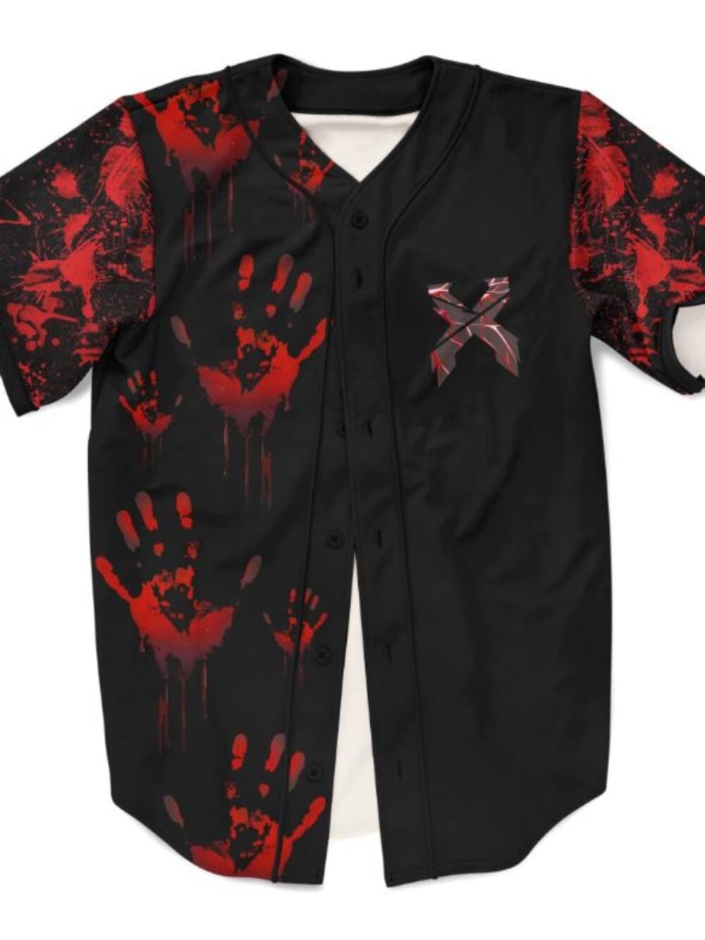 Excision Bloody Handprint Headbanger Sublimated Rave Jersey